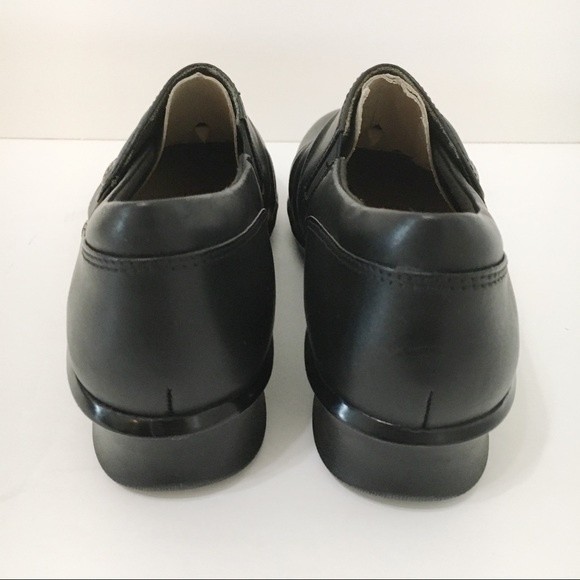 Clarks Womens Hope Roxanne Black Leather Slip On Comfort Loafers Shoes 6 NEW - Picture 7 of 11